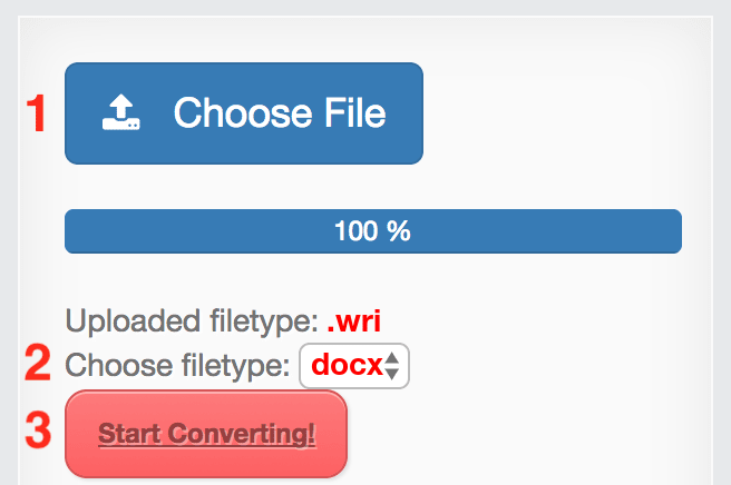 How to convert WRI files online to DOCX